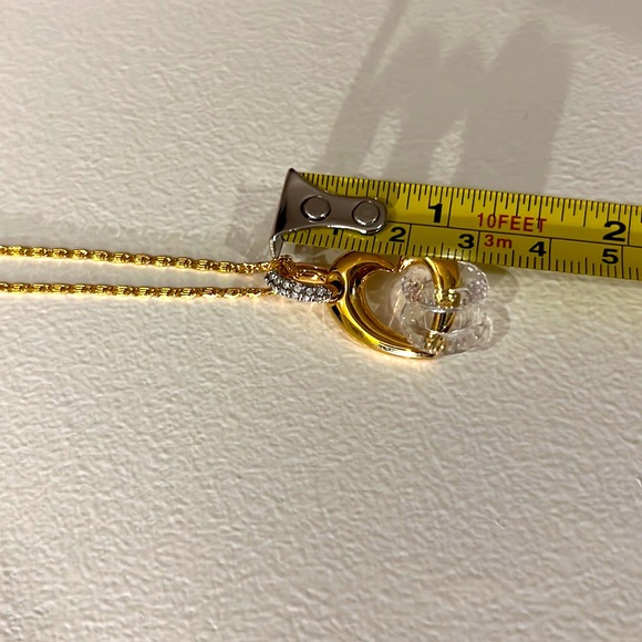 NWOT Swarovski crystal with heart shape pendant necklace - Picture 7 of 7